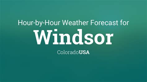 Windsor CA 38. . Weather underground windsor co